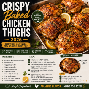 Crispy Baked Chicken Thighs