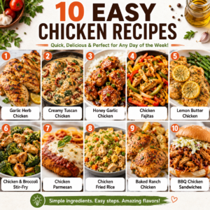 10 Easy Chicken Recipes