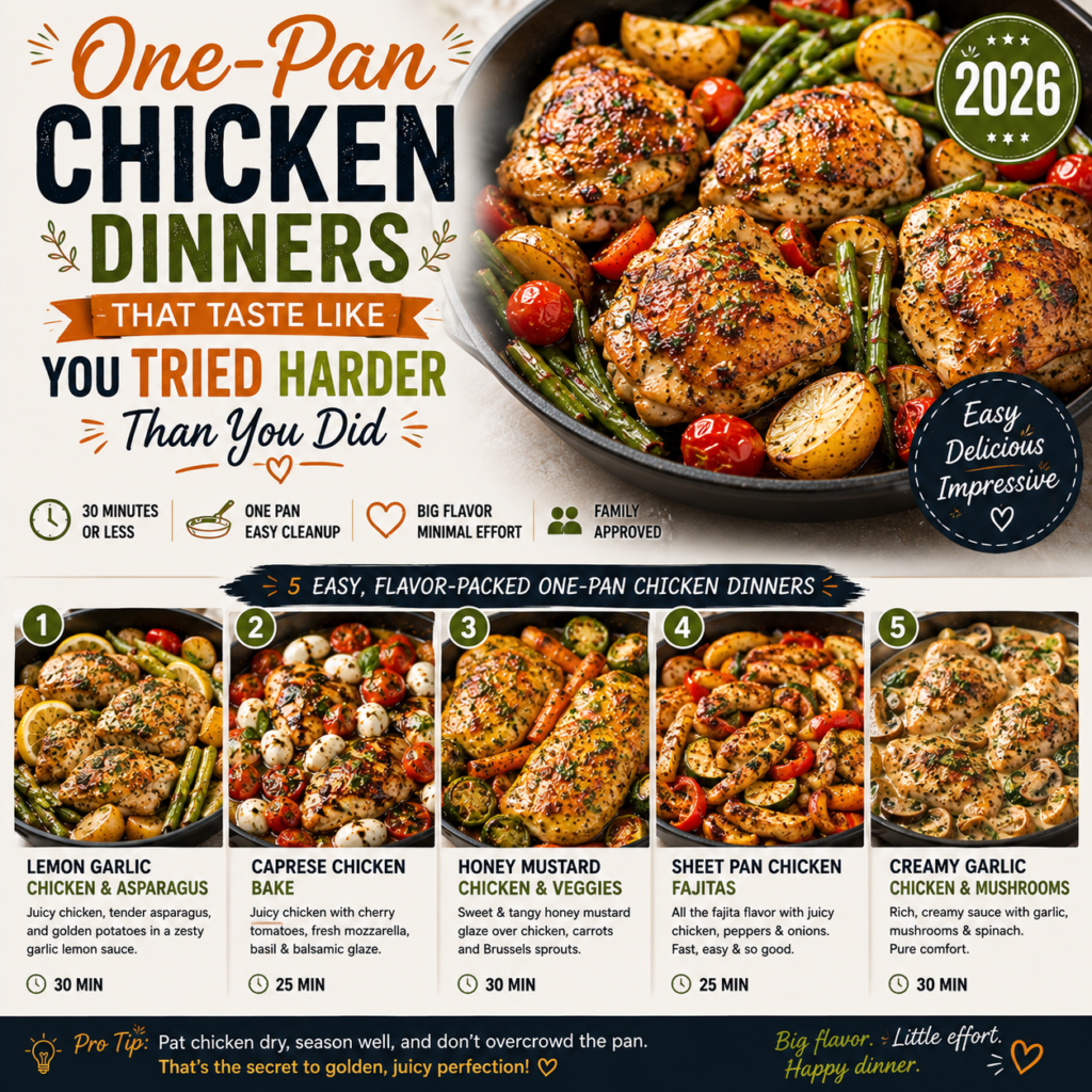 One-Pan Chicken Dinners That Taste